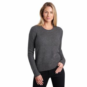 KÜHL Women’s Pavement Gray Long Sleeve Faye Knit Sweater Size Medium